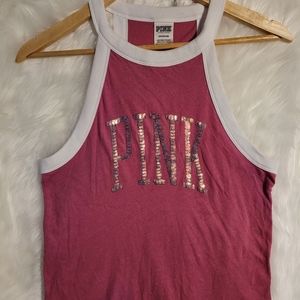 PINK cropped tank
